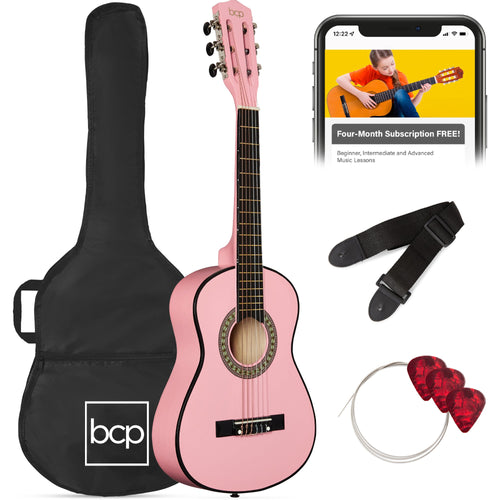 Kids Acoustic Guitar Beginner Starter Kit w/ Carrying Case - 30in