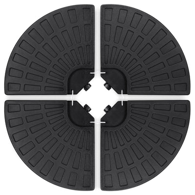 4-Piece Cantilever Offset Patio Umbrella Base Stand w/ Carry Handles