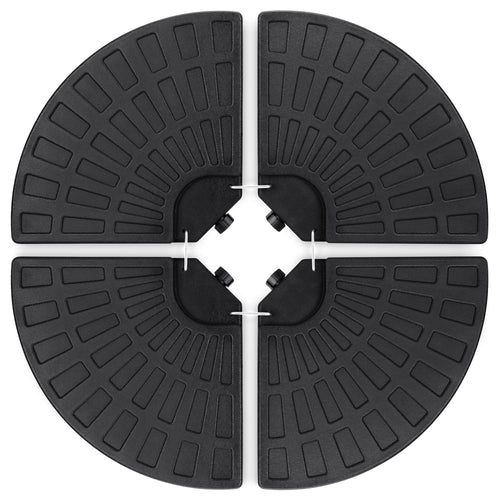 4-Piece Cantilever Offset Patio Umbrella Base Stand w/ Carry Handles