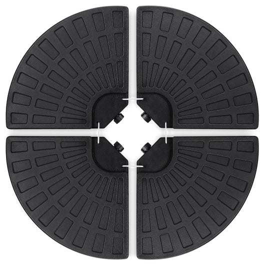 4-Piece Cantilever Offset Patio Umbrella Base Stand w/ Carry Handles