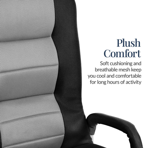 Gaming Floor Chair w/ 360-Degree Swivel, Armrest, Adjustable Backrest