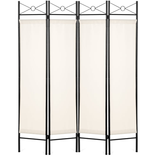 4-Panel Folding Privacy Screen Room Divider Decoration Accent, 6ft