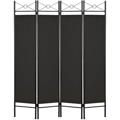 4-Panel Folding Privacy Screen Room Divider Decoration Accent, 6ft