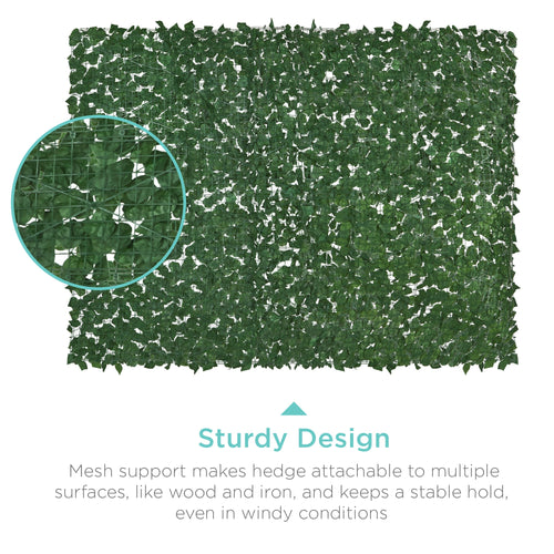 Outdoor Faux Ivy Privacy Screen Fence