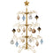Wrought Iron Christmas Tree Ornament Display w/ Easy Assembly, Stand - 3ft