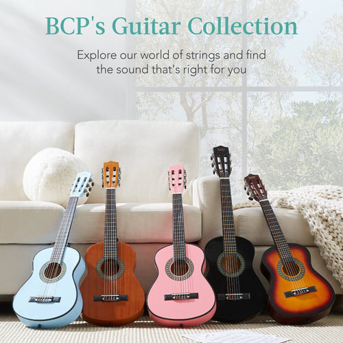 Kids Acoustic Guitar Beginner Starter Kit w/ Carrying Case - 30in