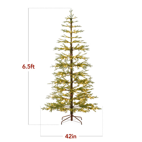 Pre-Lit Sparse Christmas Tree w/ 2-in-1 LED Lights, Cordless Connection