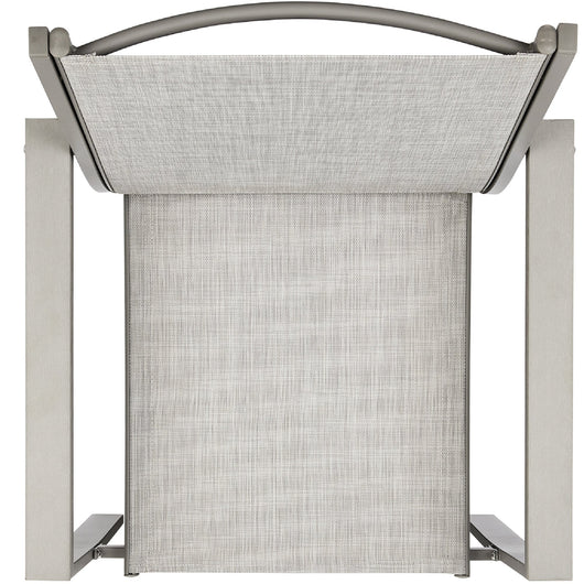 4-Piece Textilene Outdoor Conversation Set w/ Cushions, Table