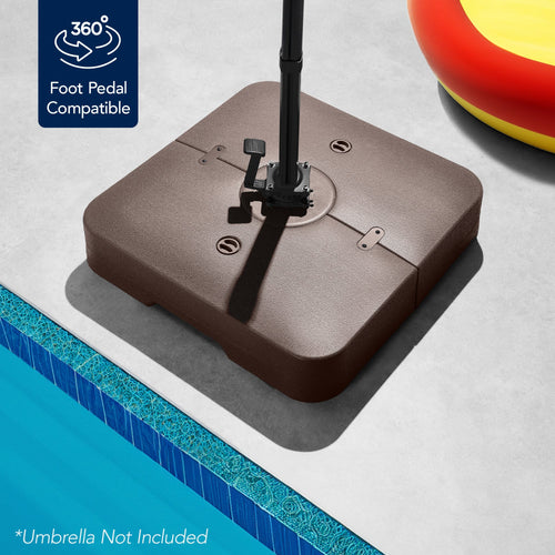 Fillable Heavy-Duty Cantilever Umbrella Base w/ 330lb Capacity
