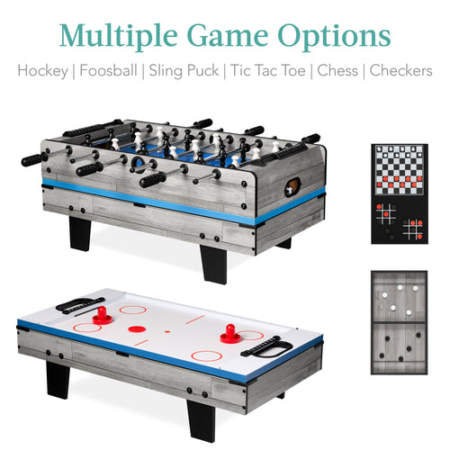 11-in-1 Combo Game Set w/ Ping Pong, Foosball, Air Hockey, 5 Storage Bags