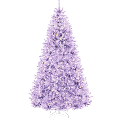 Pre-Lit Artificial Lavender Christmas Tree w/ Incandescent Lights