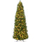 Pre-Lit Artificial Scotch Pine Pencil Christmas Tree w/ Metal Stand