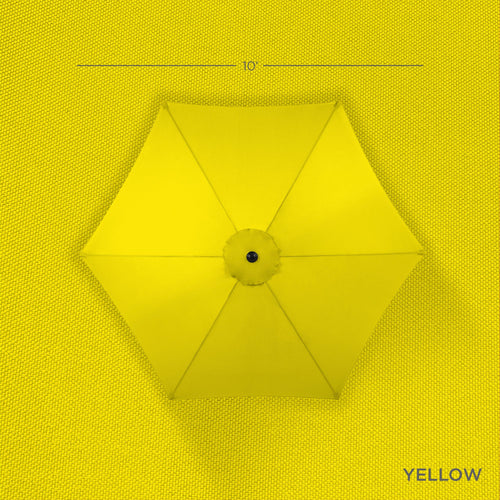 Outdoor Woodgrain Pattern Patio Umbrella Decoration w/ Tilt, Crank - 10ft