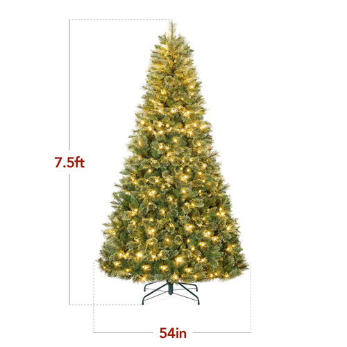 Pre-Lit Premium Cashmere Christmas Tree w/ Cordless Connection, LED Lights