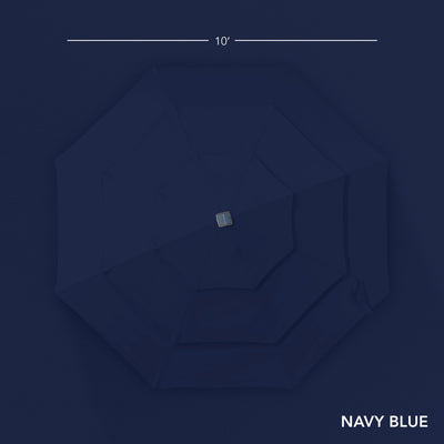 3-Tier Woodgrain Pattern Solar Patio Umbrella, Tilt Adjustment - 10ft