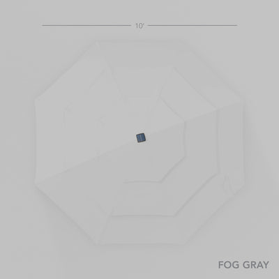 3-Tier Woodgrain Pattern Solar Patio Umbrella, Tilt Adjustment - 10ft