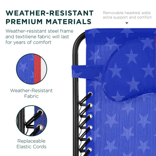 Oversized Reclining Zero Gravity Chair Lounger w/ Cup Holder, Pillow