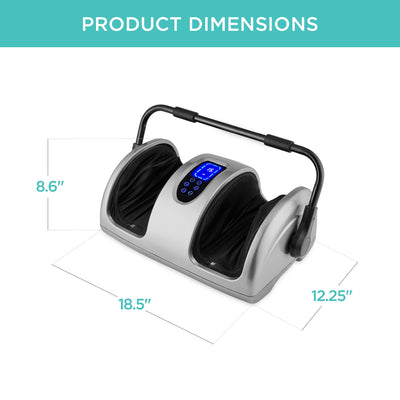 Reflexology Shiatsu Foot Massager w/ High-Intensity Rollers, Remote Control