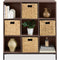 Elevated 9-Cube Storage Organizer, 11in Bookshelf, w/ Metal Legs