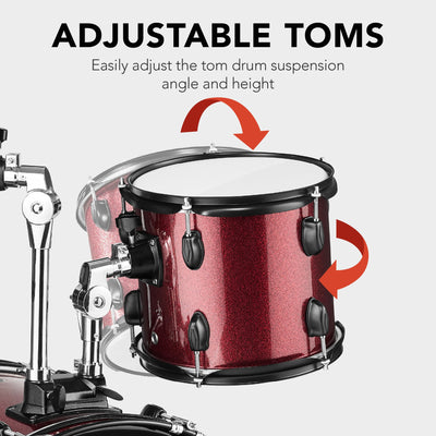 5-Piece Full Size Drum Set For Adults