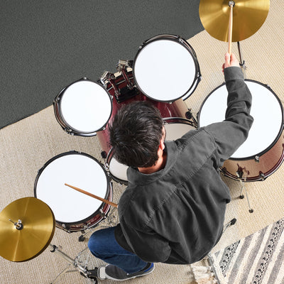 5-Piece Full Size Drum Set For Adults