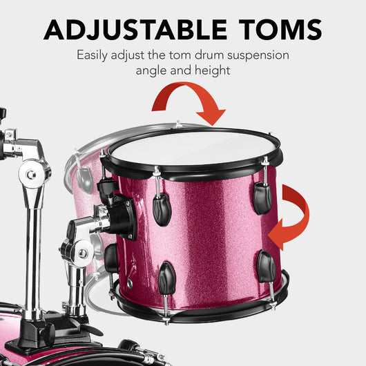 5-Piece Full Size Drum Set For Adults
