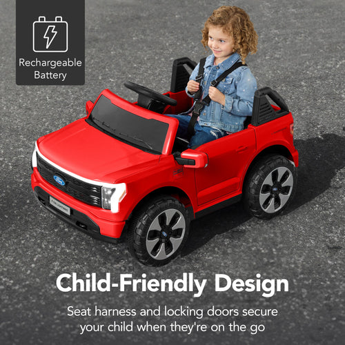 12V Kids Ride On Car Officially Licensed Ford Lightning w/ Remote, 2 Speeds