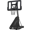 Adjustable 4.4-10ft Basketball Hoop, w/ Shatterproof Backboard,  Ball Return
