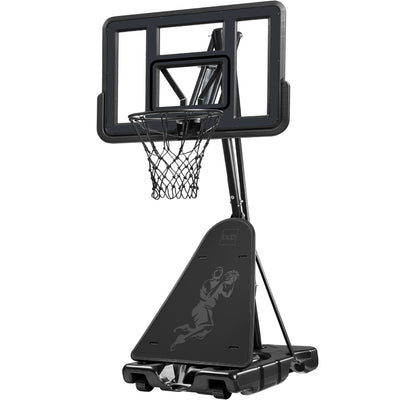 Adjustable 4.4-10ft Basketball Hoop, w/ Shatterproof Backboard,  Ball Return