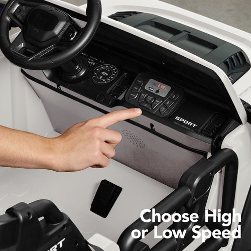 24V 2-Seater Electric Ride-On Car Truck w/ Parent Control, Bluetooth