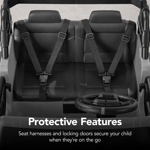 24V 2-Seater Electric Ride-On Car Truck w/ Parent Control, Bluetooth