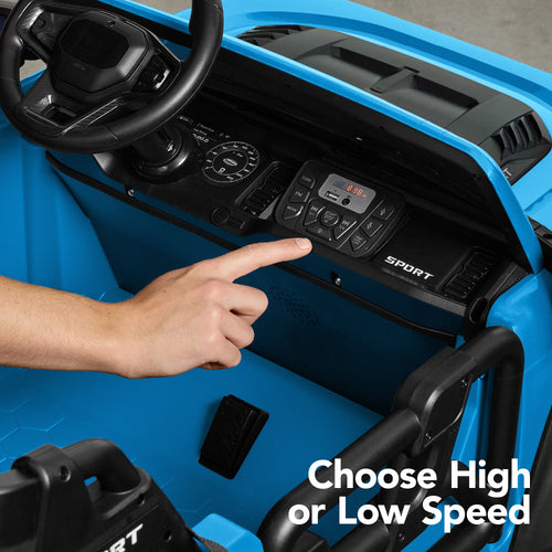 24V 2-Seater Electric Ride-On Car Truck w/ Parent Control, Bluetooth