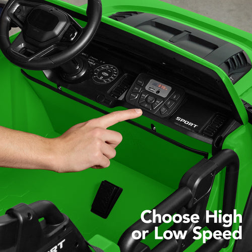 24V 2-Seater Electric Ride-On Car Truck w/ Parent Control, Bluetooth