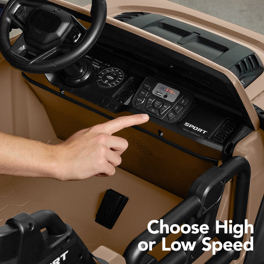 24V 2-Seater Electric Ride-On Car Truck w/ Parent Control, Bluetooth