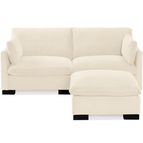 Modular Sectional Pillowtop Sofa w/ Ottoman & Storage  82in