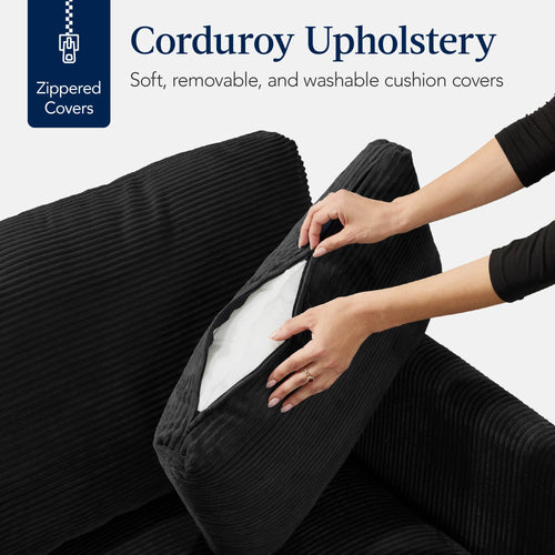 Modular Sectional Pillowtop Sofa w/ Ottoman & Storage  82in