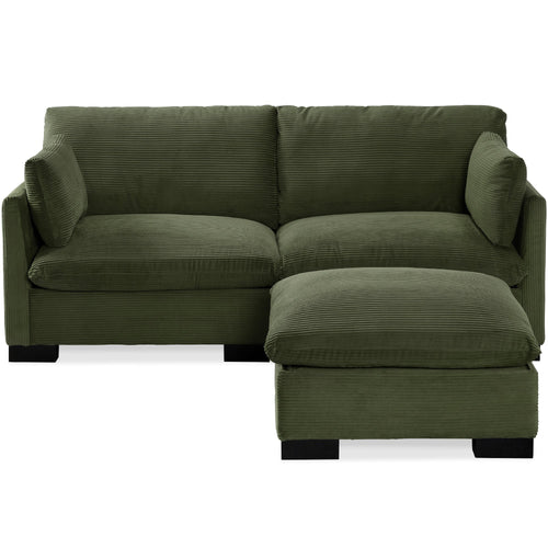 Modular Sectional Pillowtop Sofa w/ Ottoman & Storage  82in