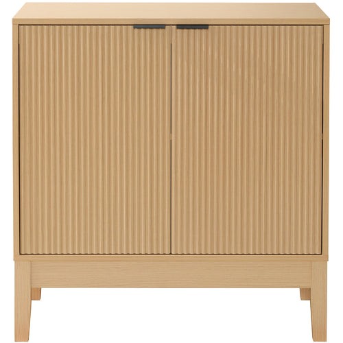 2-Door Reeded Storage Cabinet, Accent Furniture, Sideboard