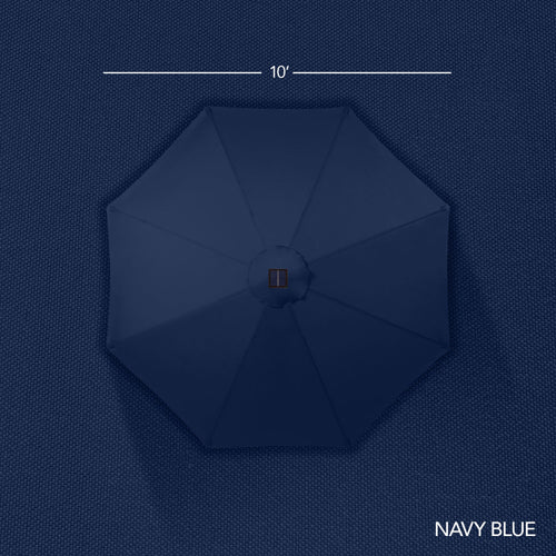 360 LED Rotating Cantilever Offset Patio Umbrella - 10ft