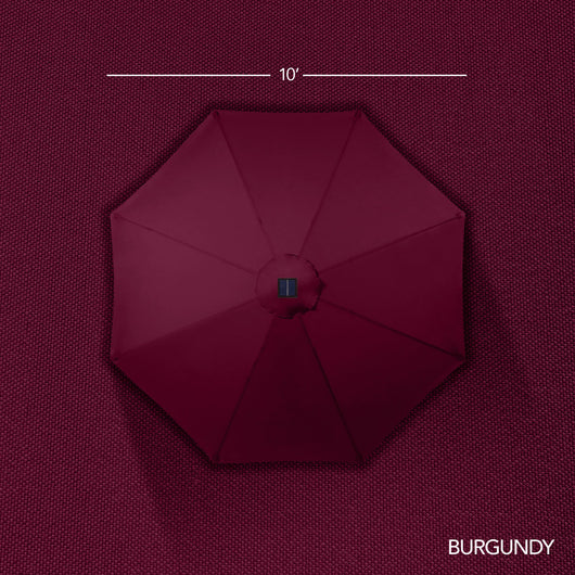 360 LED Rotating Cantilever Offset Patio Umbrella - 10ft