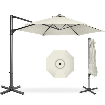 360 Rotating Cantilever Offset Patio Umbrella - 10ft