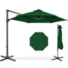 360 LED Rotating Cantilever Offset Patio Umbrella - 10ft