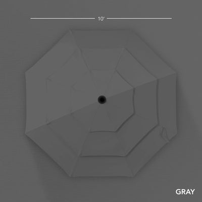 3-Tier Patio Umbrella w/ Tilt Adjustment, Crank - 10ft