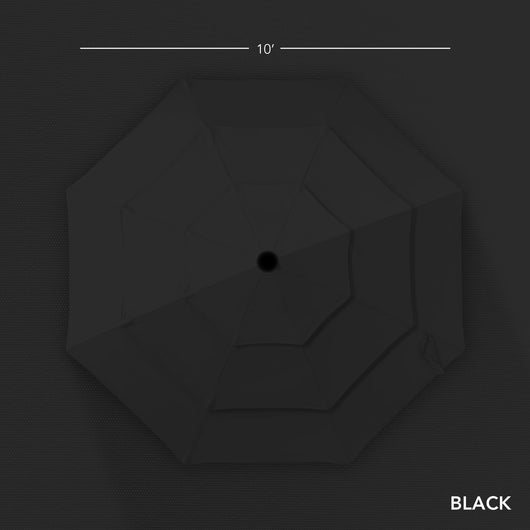 3-Tier Patio Umbrella w/ Tilt Adjustment, Crank - 10ft