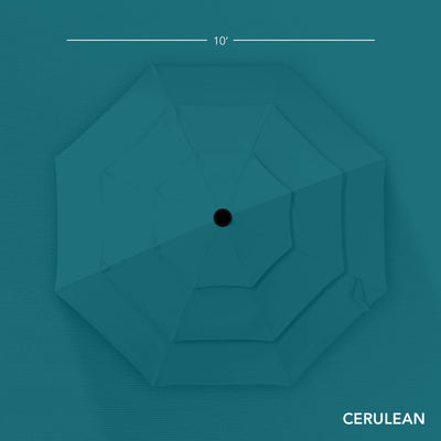 3-Tier Patio Umbrella w/ Tilt Adjustment, Crank - 10ft