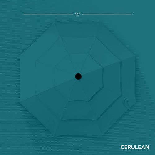 3-Tier Patio Umbrella w/ Tilt Adjustment, Crank - 10ft