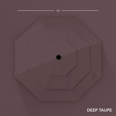 3-Tier Patio Umbrella w/ Tilt Adjustment, Crank - 10ft