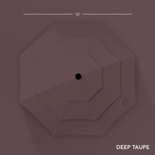 3-Tier Patio Umbrella w/ Tilt Adjustment, Crank - 10ft