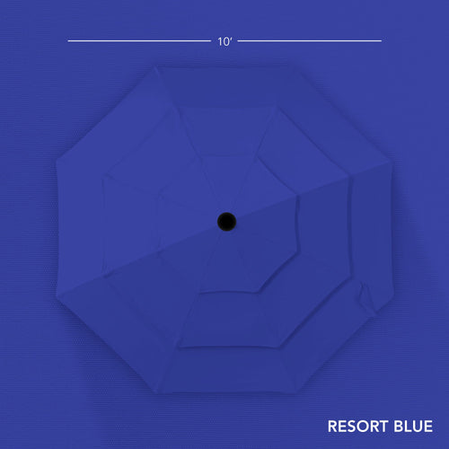 3-Tier Patio Umbrella w/ Tilt Adjustment, Crank - 10ft