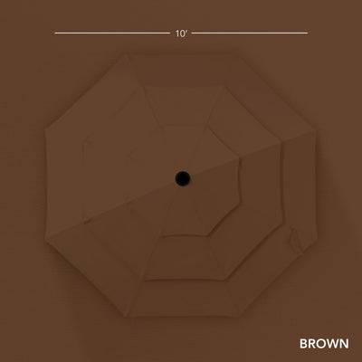 3-Tier Patio Umbrella w/ Tilt Adjustment, Crank - 10ft